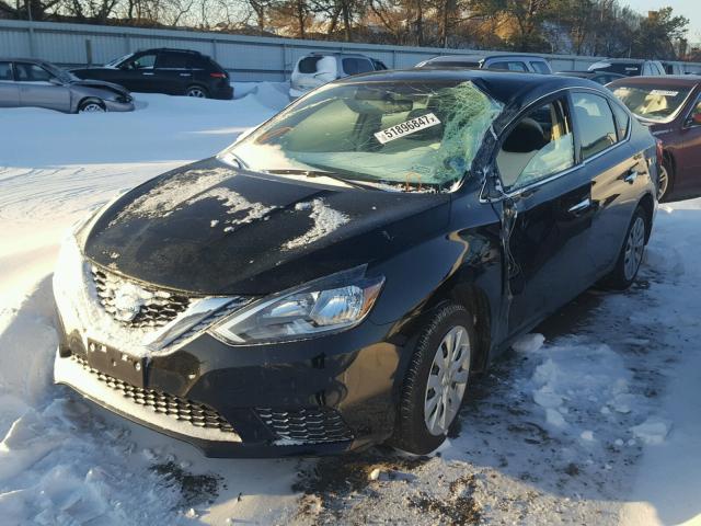 3N1AB7APXGY304328 - 2016 NISSAN SENTRA S BLACK photo 2