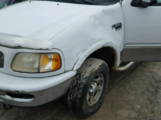 1FTZX18W1WKB91233 - 1998 FORD F150 WHITE photo 9