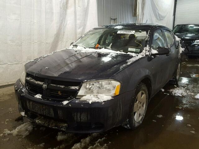 1B3LC46K08N631576 - 2008 DODGE AVENGER SE BLUE photo 2