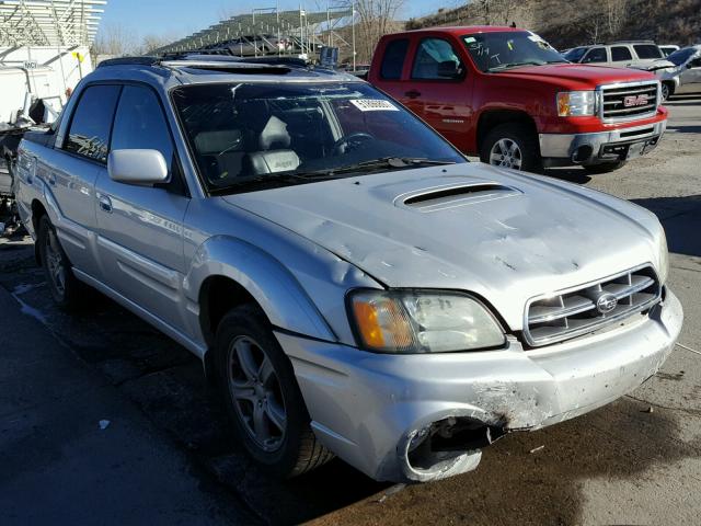 4S4BT63C255102463 - 2005 SUBARU BAJA TURBO SILVER photo 1