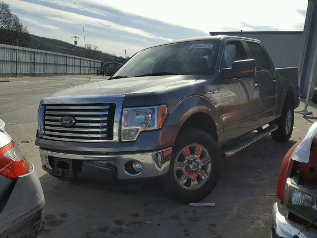 1FTEW1CM4CFB32558 - 2012 FORD F150 SUPER GRAY photo 2