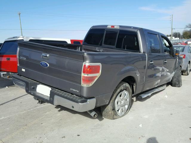 1FTEW1CM4CFB32558 - 2012 FORD F150 SUPER GRAY photo 4