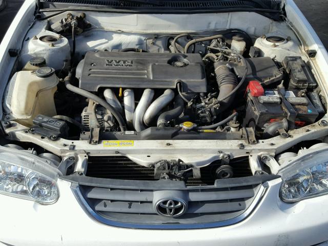 1NXBR12E71Z489788 - 2001 TOYOTA COROLLA CE WHITE photo 7