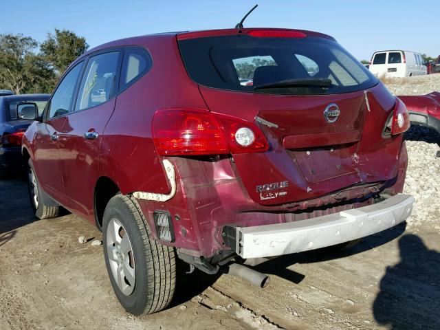 JN8AS5MT7AW000435 - 2010 NISSAN ROGUE S RED photo 3