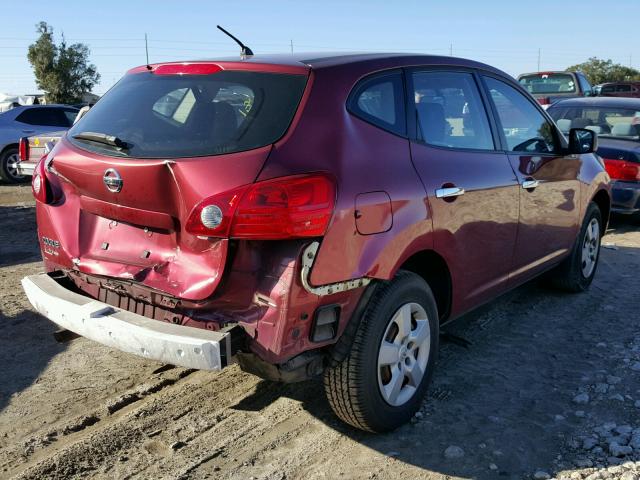 JN8AS5MT7AW000435 - 2010 NISSAN ROGUE S RED photo 4