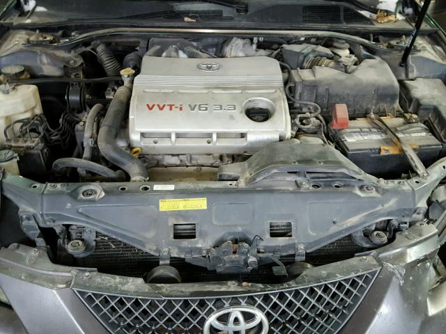 4T1FA38P67U119602 - 2007 TOYOTA CAMRY SOLA GRAY photo 7