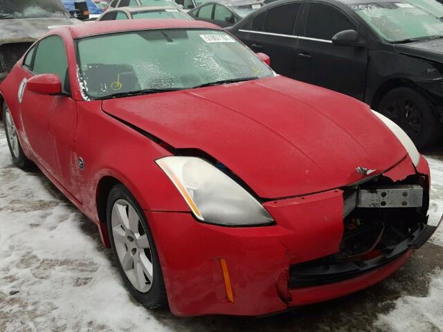 JN1AZ34D94T166033 - 2004 NISSAN 350Z COUPE RED photo 1