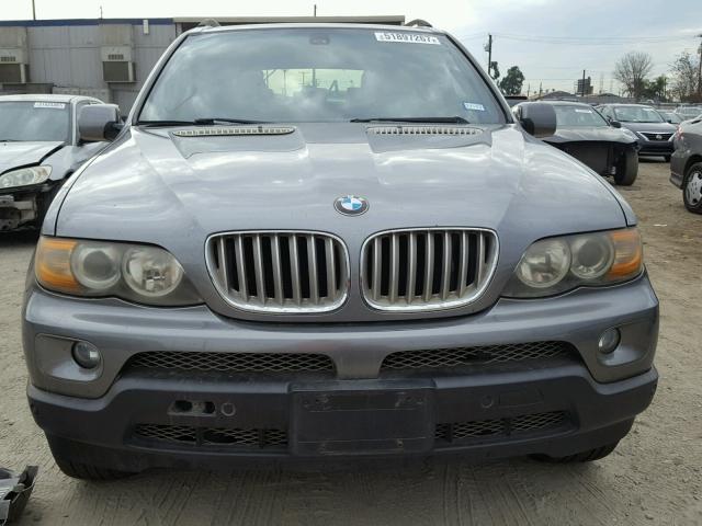 5UXFB53545LV10476 - 2005 BMW X5 4.4I CHARCOAL photo 9