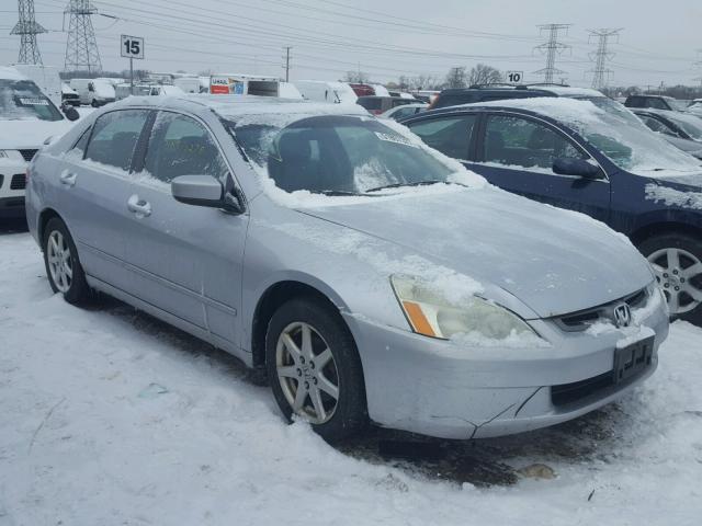 1HGCM66534A010756 - 2004 HONDA ACCORD EX SILVER photo 1