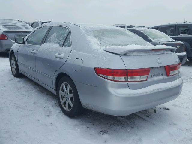 1HGCM66534A010756 - 2004 HONDA ACCORD EX SILVER photo 3