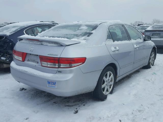 1HGCM66534A010756 - 2004 HONDA ACCORD EX SILVER photo 4