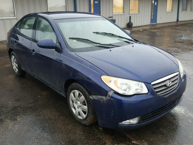 KMHDU46D48U415443 - 2008 HYUNDAI ELANTRA GL BLUE photo 1