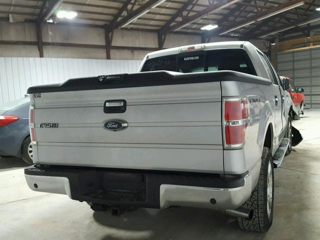 1FTFW1ET4EKE36752 - 2014 FORD F150 SUPER SILVER photo 4