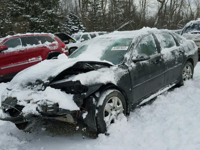 2G1WB57K591205946 - 2009 CHEVROLET IMPALA LS BLACK photo 2