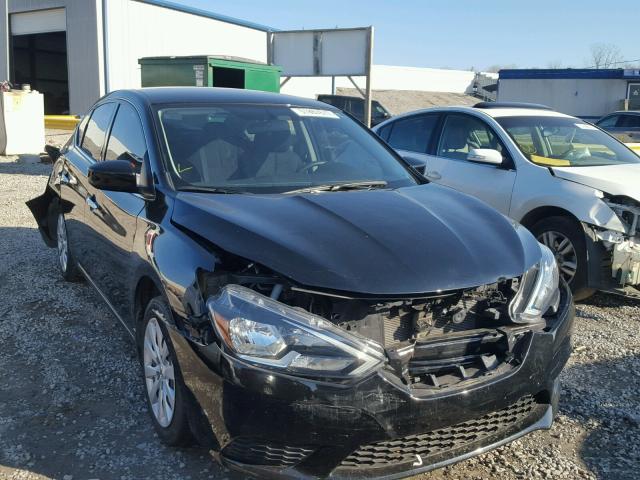 3N1AB7AP3GY303795 - 2016 NISSAN SENTRA S BLACK photo 1