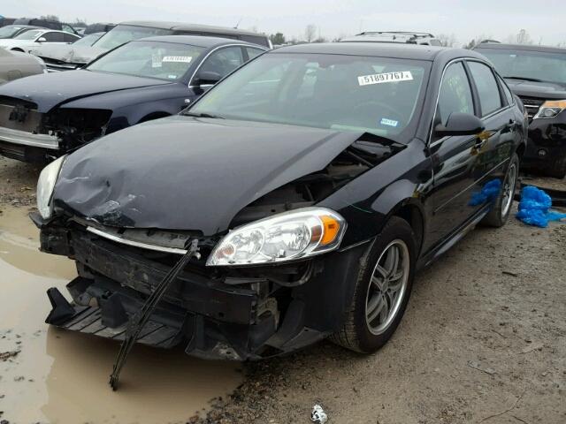 2G1WA5EK3B1214138 - 2011 CHEVROLET IMPALA LS BLACK photo 2