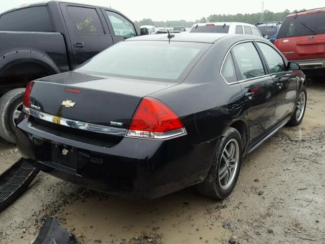 2G1WA5EK3B1214138 - 2011 CHEVROLET IMPALA LS BLACK photo 4