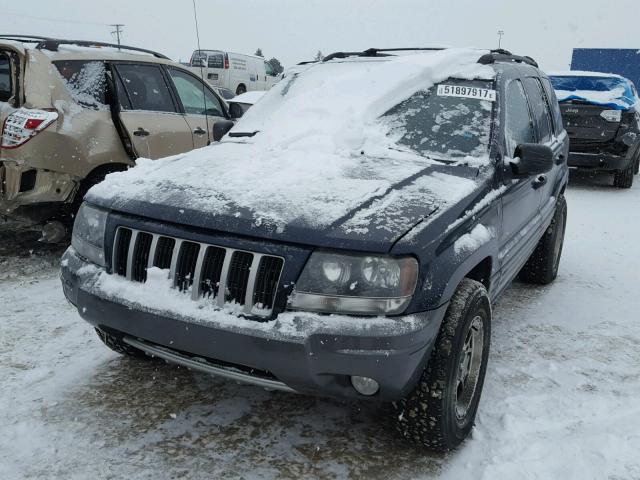 1J4GW48S14C424974 - 2004 JEEP GRAND CHER BLUE photo 2