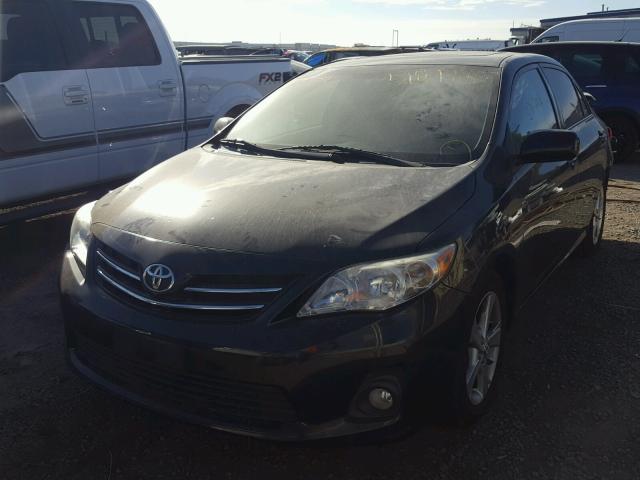 5YFBU4EEXDP122031 - 2013 TOYOTA COROLLA BA BLACK photo 2