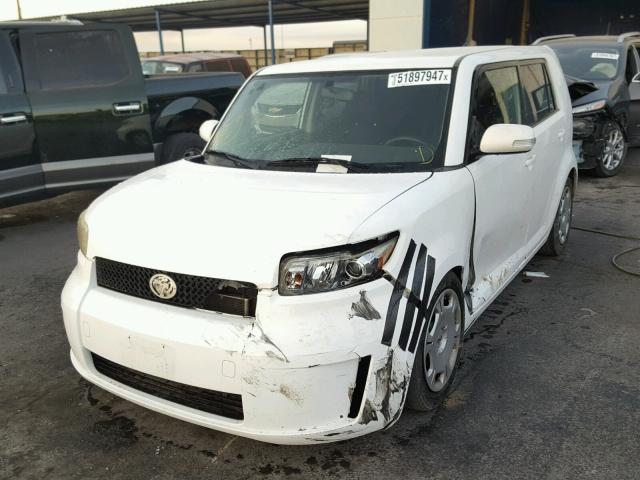 JTLKE50E881057527 - 2008 TOYOTA SCION XB თეთრი ფოტო 2