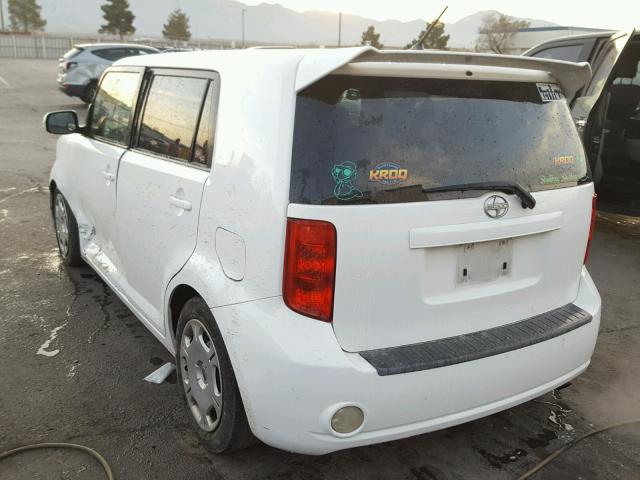 JTLKE50E881057527 - 2008 TOYOTA SCION XB თეთრი ფოტო 3