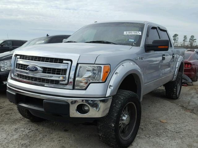 1FTFW1EFXDKD23347 - 2013 FORD F150 SUPER SILVER photo 2