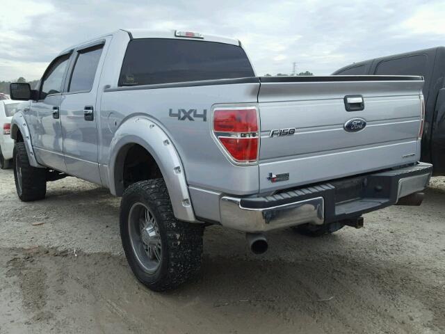 1FTFW1EFXDKD23347 - 2013 FORD F150 SUPER SILVER photo 3