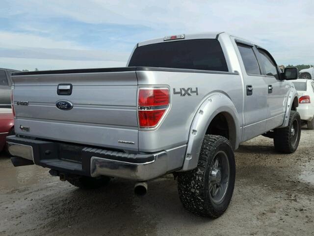 1FTFW1EFXDKD23347 - 2013 FORD F150 SUPER SILVER photo 4