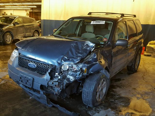 1FMCU93146KA24143 - 2006 FORD ESCAPE XLT BLUE photo 2