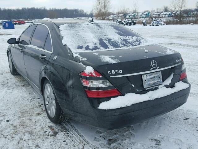 WDDNG86X77A117444 - 2007 MERCEDES-BENZ S 550 4MAT BLACK photo 3