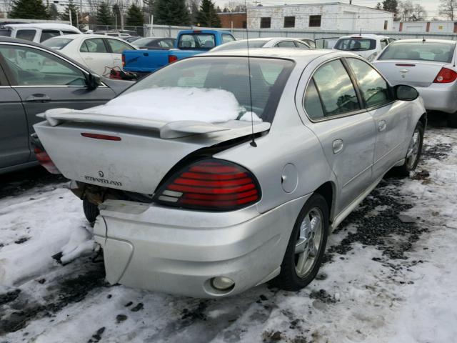 1G2NF52E34M516592 - 2004 PONTIAC GRAND AM S SILVER photo 4