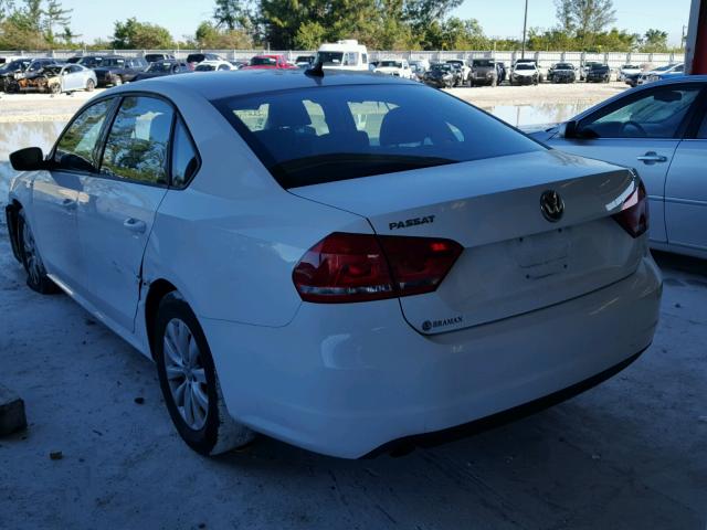 1VWAT7A32FC033518 - 2015 VOLKSWAGEN PASSAT S თეთრი ფოტო 3