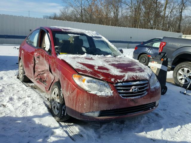 KMHDU4AD5AU906603 - 2010 HYUNDAI ELANTRA BL RED photo 1