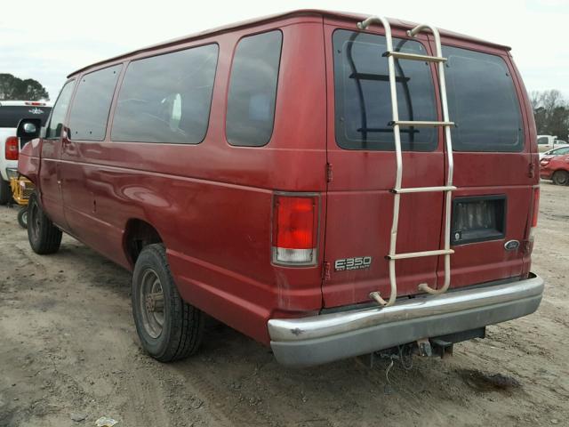 1FBSS31L51HA44094 - 2001 FORD ECONOLINE BURGUNDY photo 3