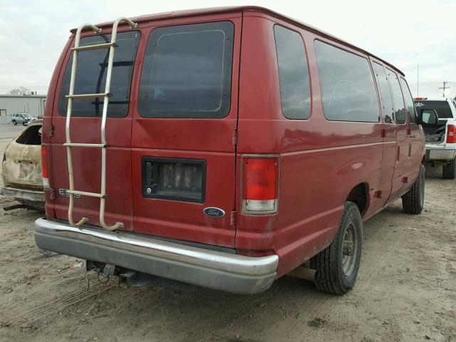 1FBSS31L51HA44094 - 2001 FORD ECONOLINE BURGUNDY photo 4