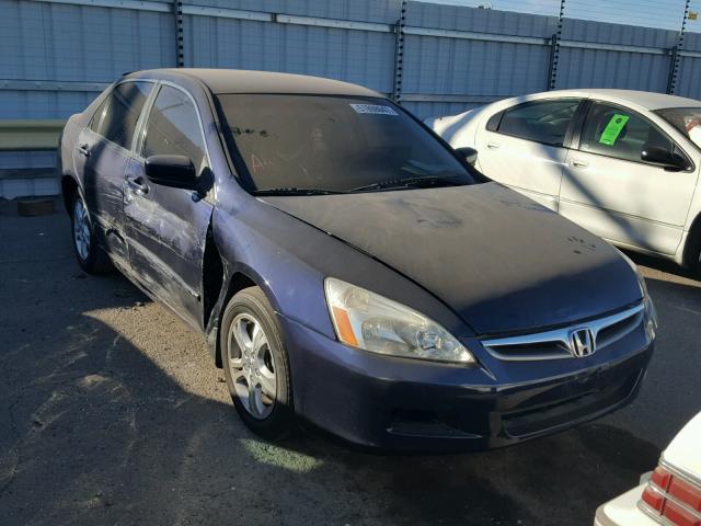 JHMCM56337C004194 - 2007 HONDA ACCORD SE BLUE photo 1