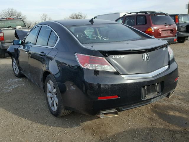 19UUA8F56CA029664 - 2012 ACURA TL BLACK photo 3