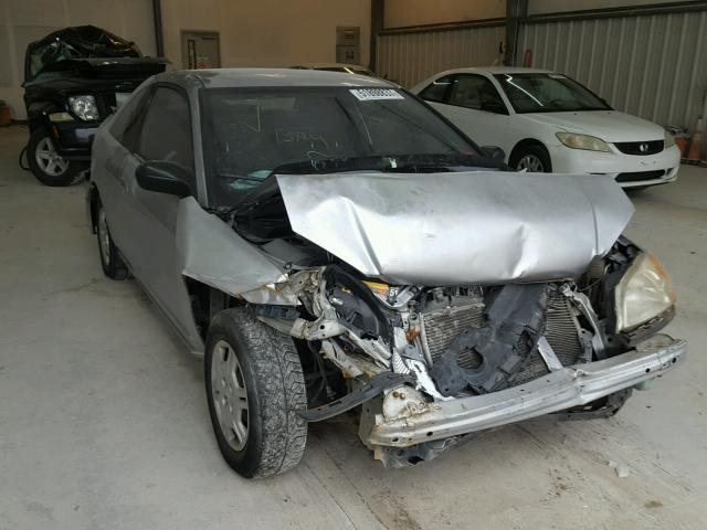 1HGEM21532L047798 - 2002 HONDA CIVIC LX SILVER photo 1