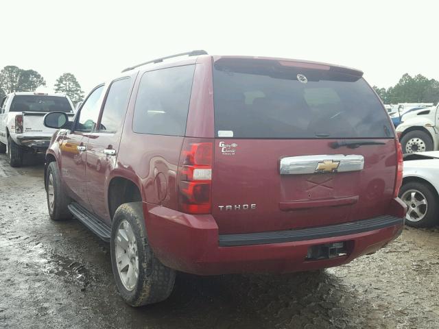 1GNEC13J17R140546 - 2007 CHEVROLET TAHOE C150 MAROON photo 3