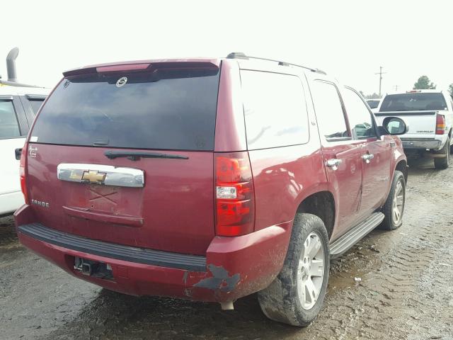 1GNEC13J17R140546 - 2007 CHEVROLET TAHOE C150 MAROON photo 4