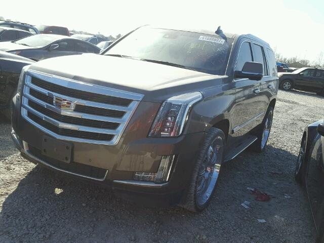 1GYS3BKJ5GR126050 - 2016 CADILLAC ESCALADE L GRAY photo 2