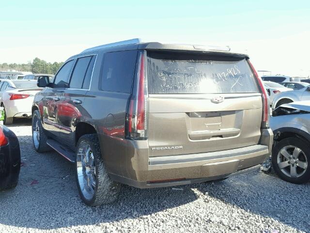 1GYS3BKJ5GR126050 - 2016 CADILLAC ESCALADE L GRAY photo 3