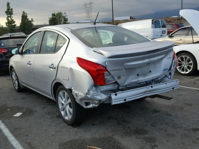 3N1CN7AP9FL925961 - 2015 NISSAN VERSA S SILVER photo 3