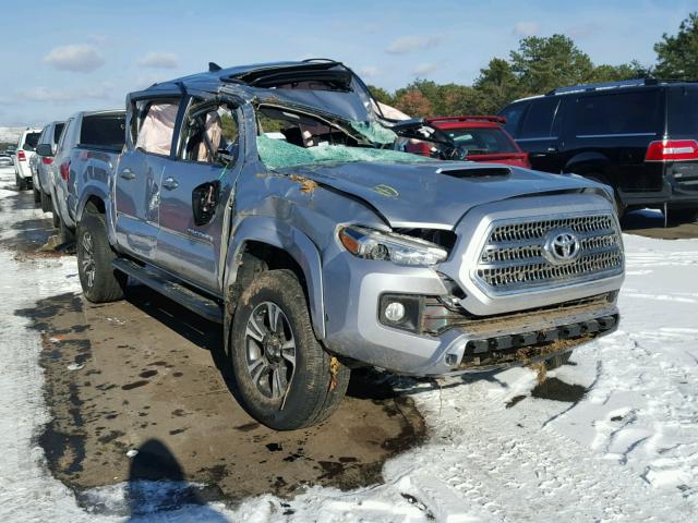 3TMCZ5AN9HM118132 - 2017 TOYOTA TACOMA DOU SILVER photo 1