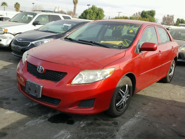 JTDBL40E69J018660 - 2009 TOYOTA COROLLA BA RED photo 2