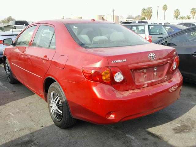 JTDBL40E69J018660 - 2009 TOYOTA COROLLA BA RED photo 3