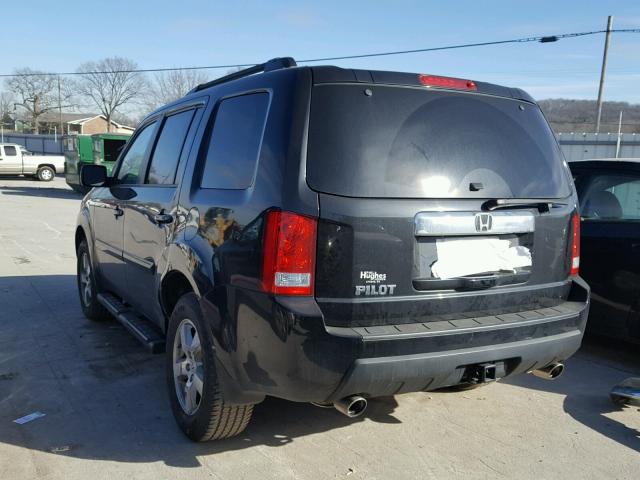 5FNYF3H42AB014978 - 2010 HONDA PILOT EX BLACK photo 3