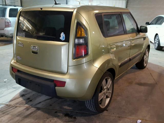 KNDJT2A26A7103603 - 2010 KIA SOUL + GREEN photo 4