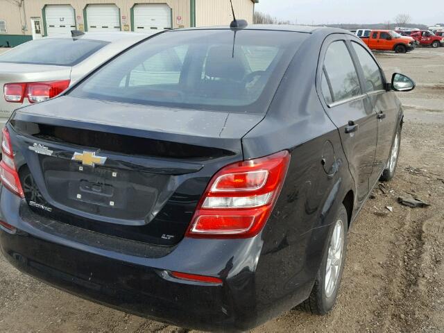 1G1JD5SH3H4140520 - 2017 CHEVROLET SONIC LT BLACK photo 4