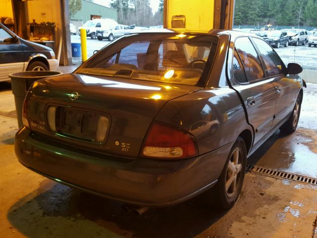 3N1BB51D9YL101511 - 2000 NISSAN SENTRA SE GRAY photo 4